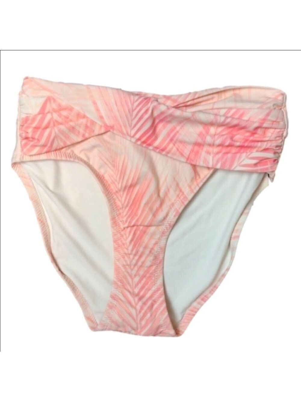 CALIA high rise soft palm coral swim bottom size XS
